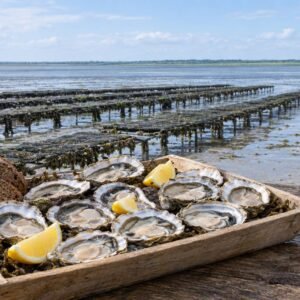 Oyster tasting with a producer in the bay