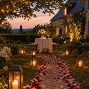 Proposal package (set-up, flowers, photographer)